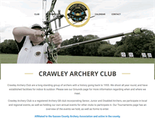 Tablet Screenshot of crawleyarcheryclub.co.uk